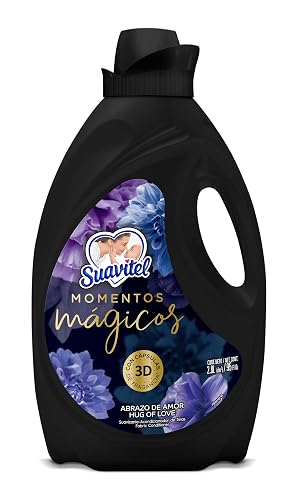 Suavitel Momentos Mágicos Suavizante de Telas Abrazo de Amor 2800ml + Fabuloso Frescura Activa, Limpiador Multiusos Líquido, Fresca Lavanda, 4L, (2 pack 2L) antiviral y antibacterial,