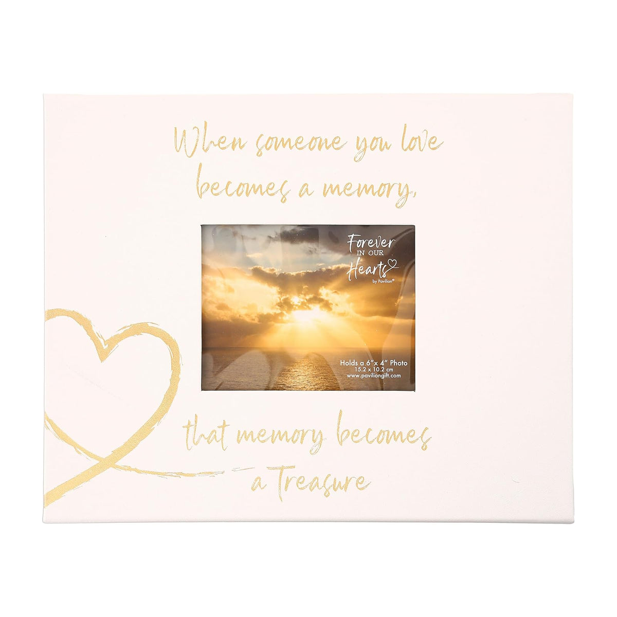 Pavilion- When Someone You Love Becomes a Memory-White & Gold Memory Box