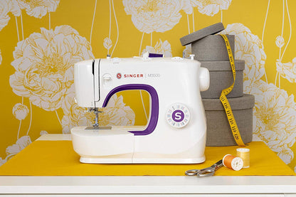 SINGER® M3505 Máquina de Coser Mecánica de 32 Puntadas Ideal Para Costura | Ideal principiantes, panel sencillo manejar, adecuada para proyectos básicos, decorativos y reparaciones cotidianas rápidas