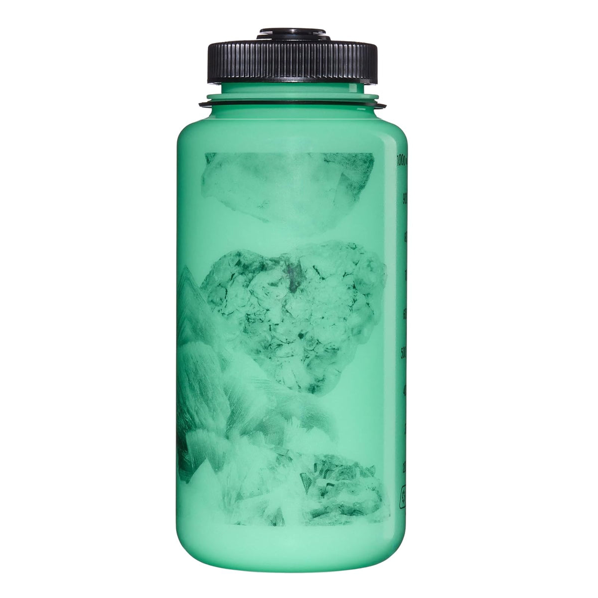 Nalgene Sustain Tritan - Botella de Agua sin BPA Hecha con Material derivado de 50% residuos de plástico (utilizando Balance de Masa Certificado ISCC), 32 onzas, Boca Ancha, Cristales GLO Wyld
