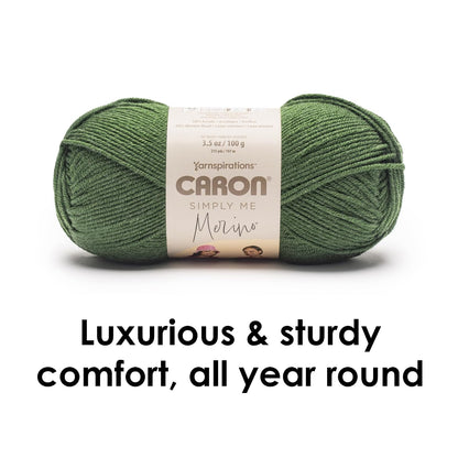 Caron Simply Me Merino Deep Water Heather Yarn - Paquete de 3 unidades de 100 g/3.5 oz - 50% acrílico, 50% lana merina, #3 DK (ligero) - 215 yardas - Tejer/Crochet