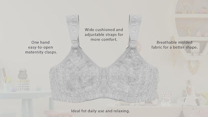 9 MONTHS 3810 Everyday Comfort Bra de Lactancia sin Arcos con Tirantes Acojinados