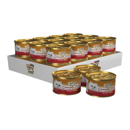 Purina Fancy Feast Casserole Adulto Todos los Tamaños Sabor Carne 24pack de 85g