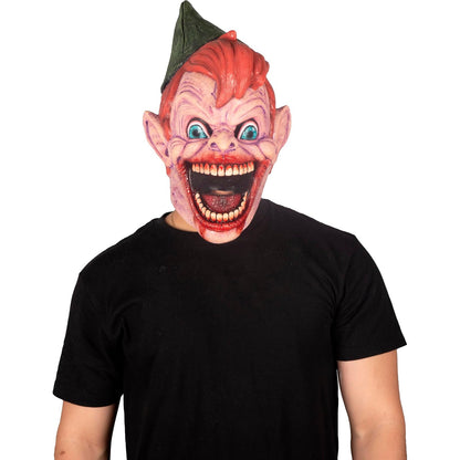 Ghoulish Productions Máscara Creepy Peter – Máscara de Látex con Diseño Caricaturesco y Sonrisa Perturbadora Pintada a Mano – Ideal para Halloween, Cosplay, Disfraces de Terror y Coleccionistas