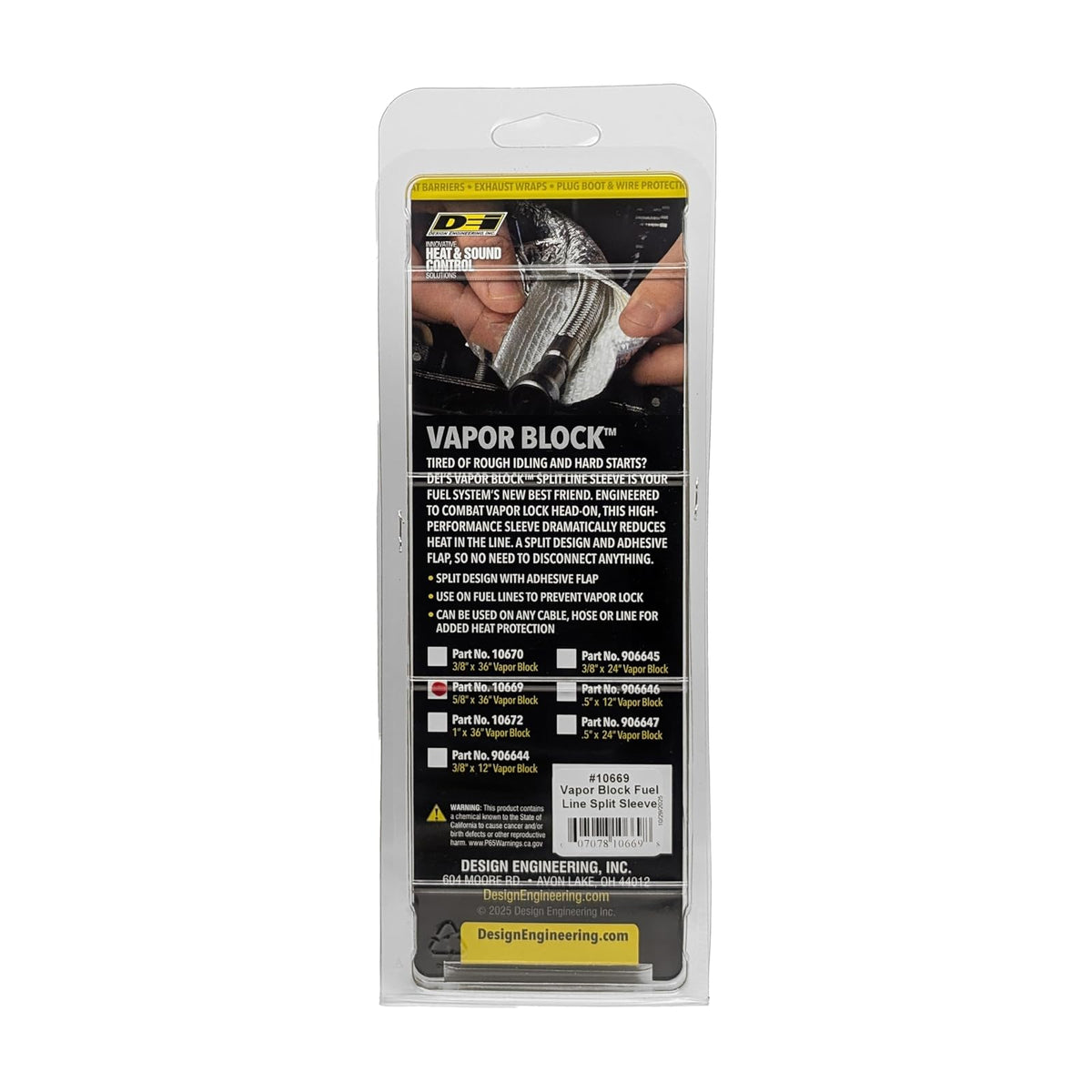 Design Engineering 10669 1/2" ID x 36", Multicolor, 5/8" I.D. x 36"