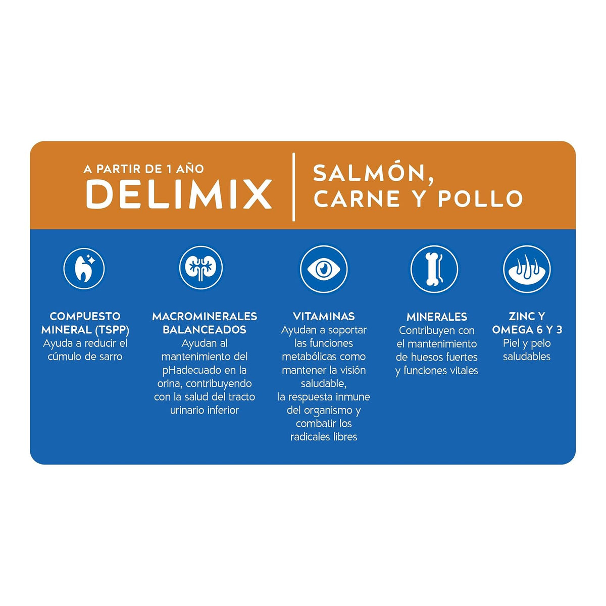 Purina Cat Chow Adulto Delimix Todos los Tamaños Sabor Salmón, Carne y Pollo 15Kg