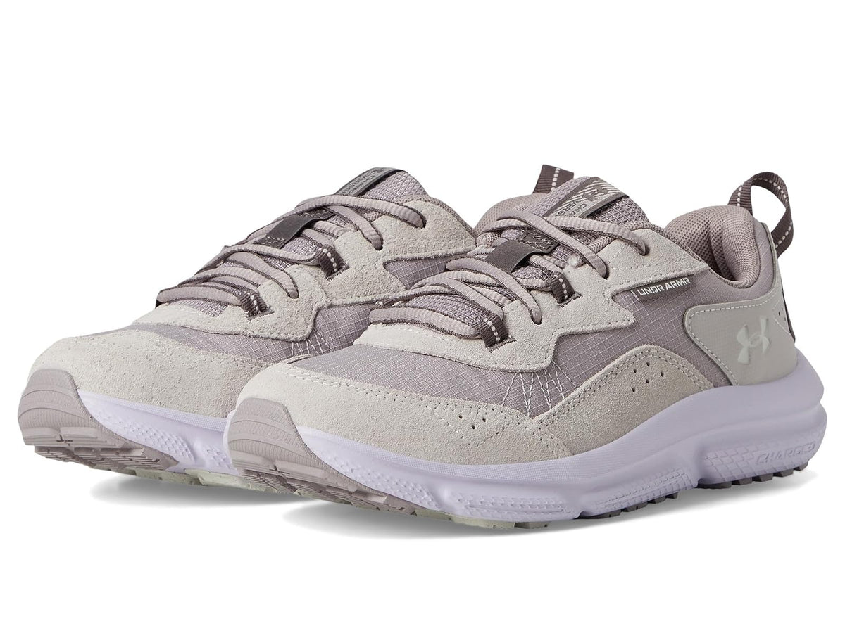 Under Armour Charged Verssert 2 Zapatillas para Mujer | Zapatos para correr de carretera - 29.0 cm - (102) Tetra Gris - Materia Gris - Arcilla Blanca