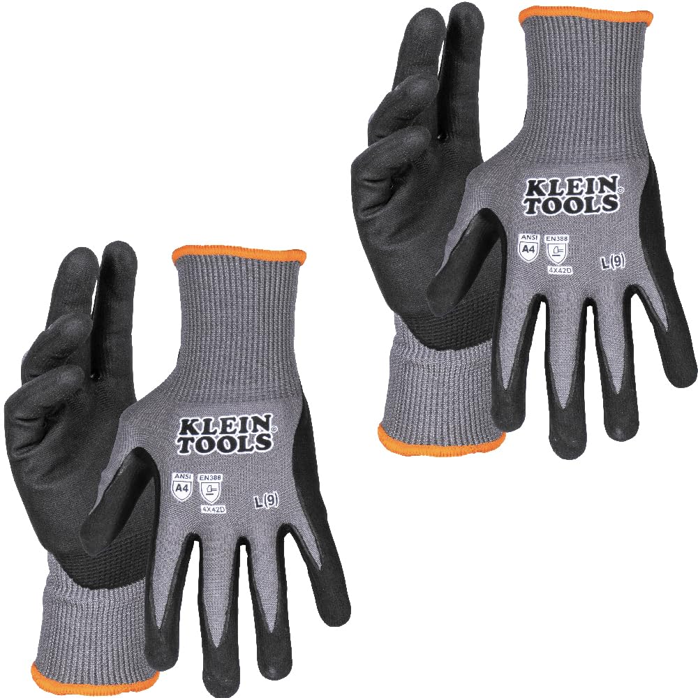 Klein Tools Guantes de Trabajo Nivel de Corte A4 - L