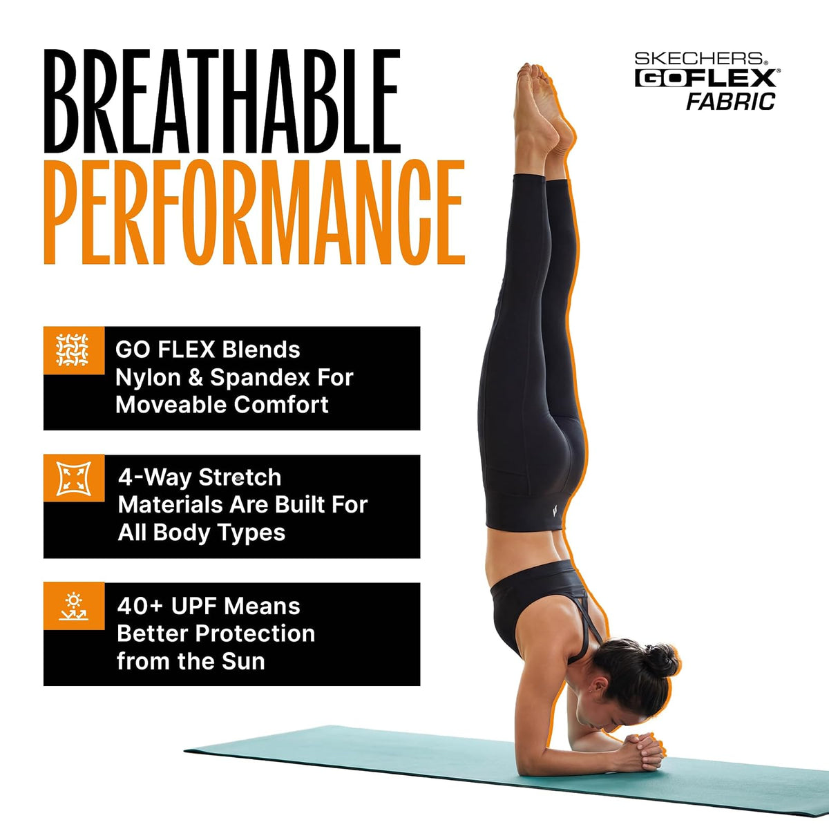 Skechers Go Walk Go Flex 7/8 Leggings de Yoga de Cintura Alta Pantalones para Yoga para Mujer