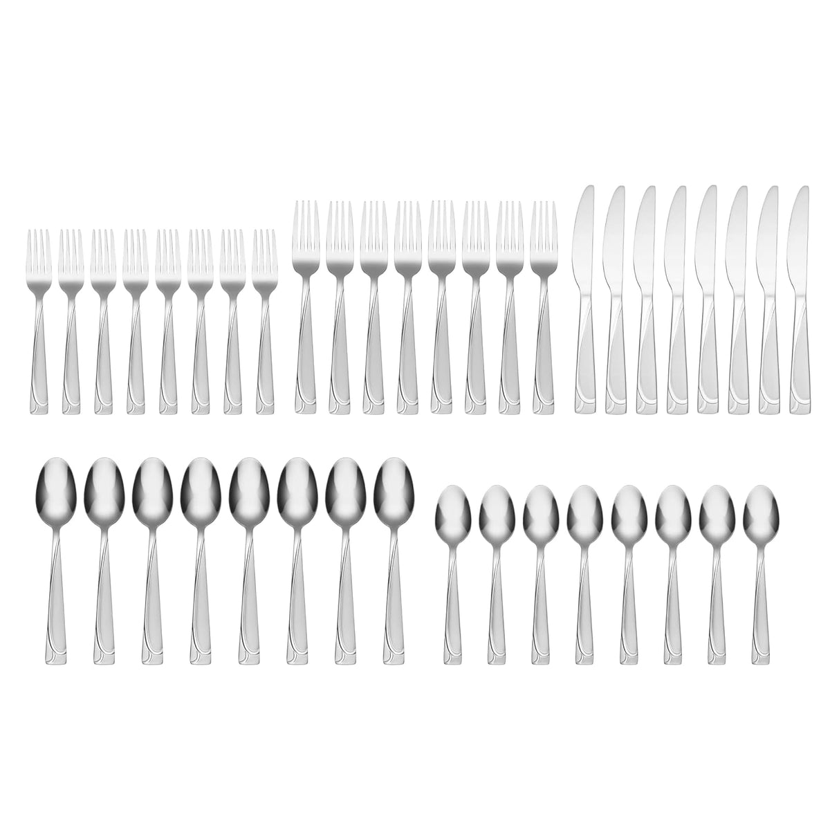 Cambridge 425540CJB2R Mena - Cubertería de 40 piezas con servidor