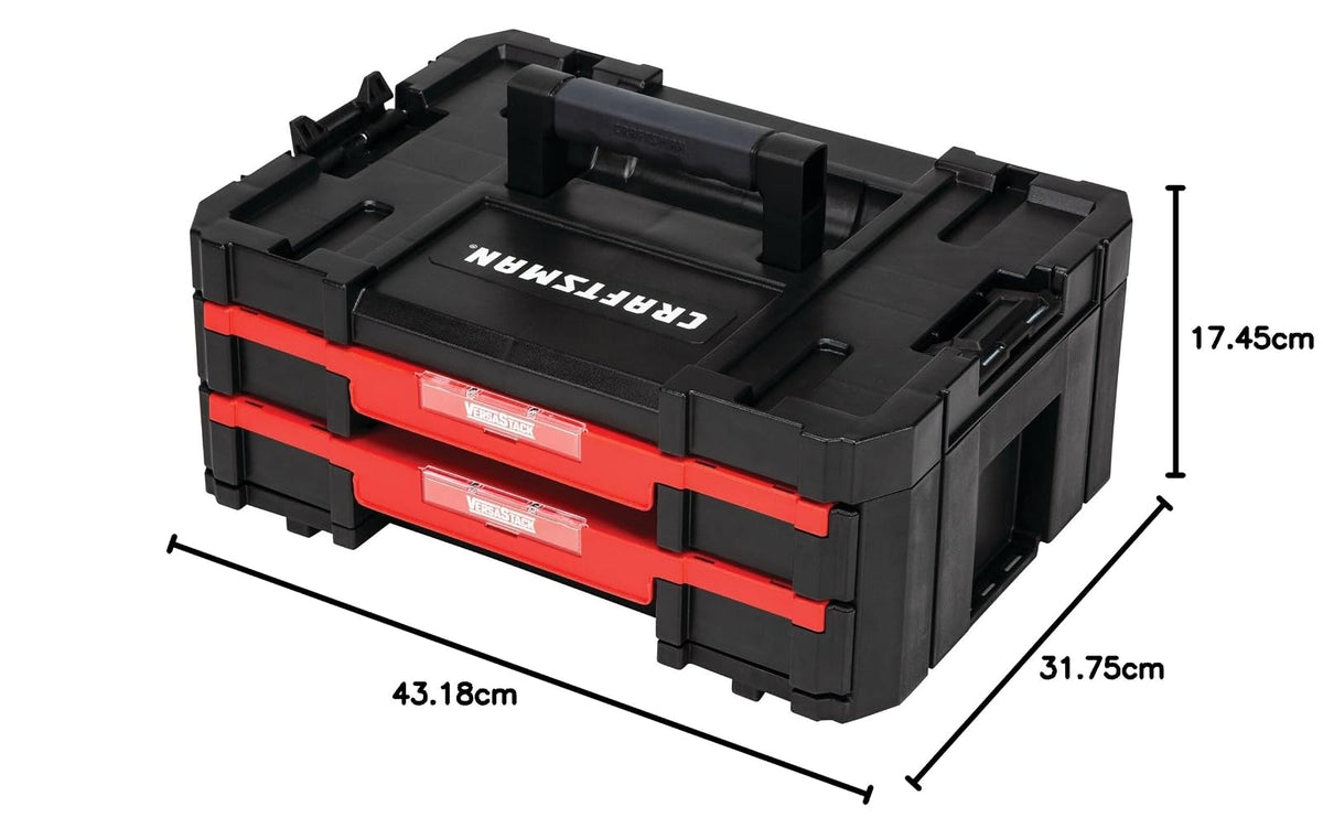 CRAFTSMAN - Caja de herramientas de plástico con cajones, organizador y almacenamiento (CMST17804)