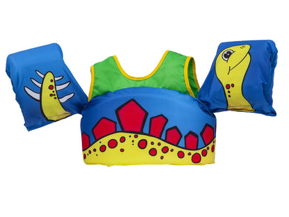 Body Glove Paddle Pals - Chamarra para Aprender a Nadar, Chaleco Salvavidas, el más Seguro de EE.UU. Ayuda para Aprender a Nadar, aprobada por la Guardia Costera - Nadar con dinosaurios