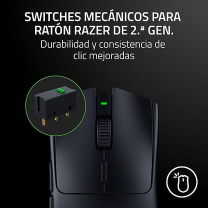 Razer Viper V3 HyperSpeed Ratón Inalámbrico para Esports: Diseño Ligero De 82g - Sensor Óptico De 30K dpi - hasta 280 Horas De Batería - Inalámbrico HyperSpeed - Interruptores Mecánicos Gen-2 - Negro