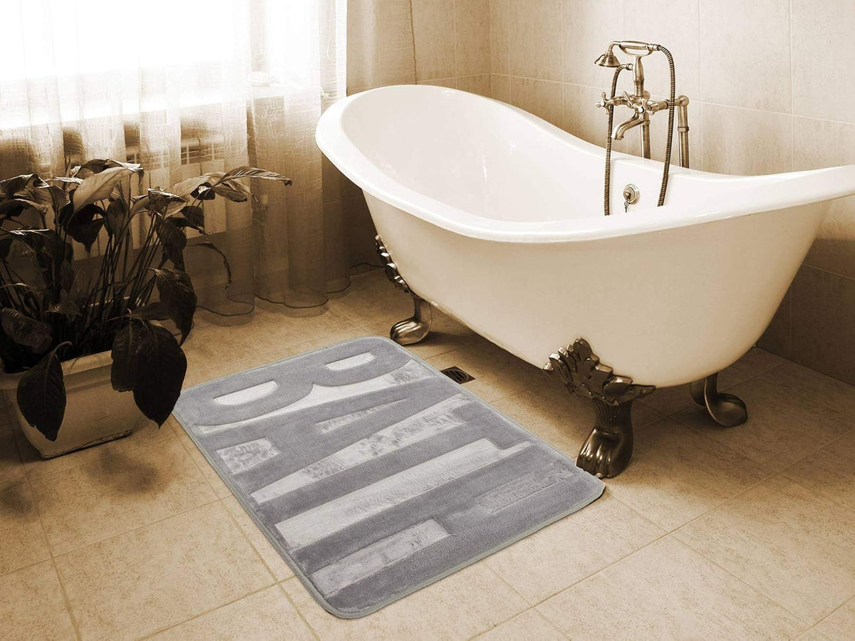 Tapete de Baño DIB Memory Bath Plata 40x60 Cm