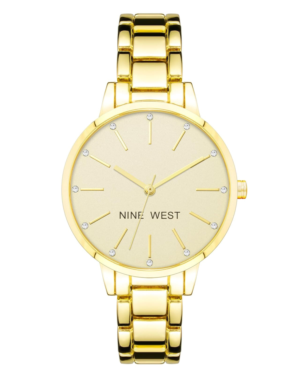 Nine West Reloj Analógico de Metal para Mujer - Oro