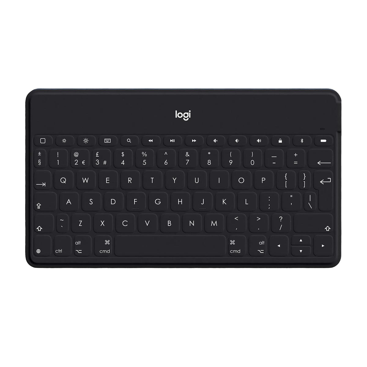 Logitech Teclado Keys-To-Go Fino y Delgado con Bluetooth para iPhone, iPad; Apple TV y Todos los Dispositivos iOS - Negro