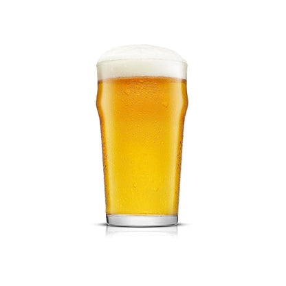 JoyJolt otorgar 19oz Cerveza Pint Juego de 4 vaso para cereza con capacidad en un pub tradicional