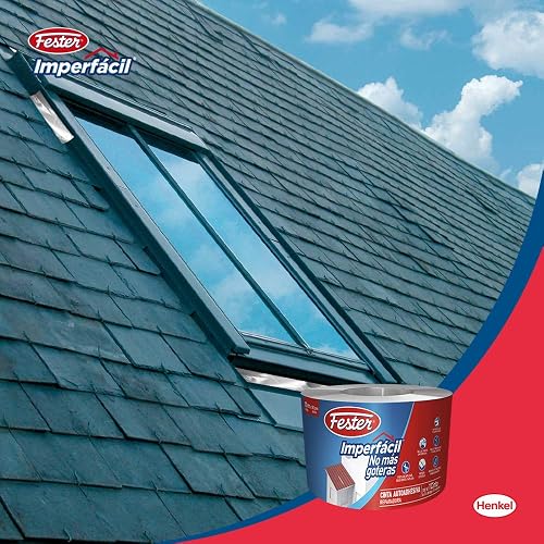Fester Imperfácil Cinta Impermeable Para Tapar Goteras, Ideal para Techos de Concreto, Tejas, Domos, Láminas de Fibrocemento, Entre Otros, Fácil de Aplicar, Blister de 10 Metro