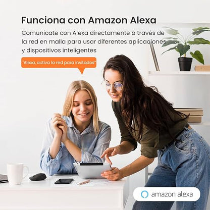 Tenda Nova MW5G (3 Pack) Sistema WiFi Mesh AC1200 Doble Banda, Cobertura hasta 280 m², Router Mesh Gigabit para 80 Dispositivos, Red WiFi para Toda la Casa, Reemplaza Router y Extensor