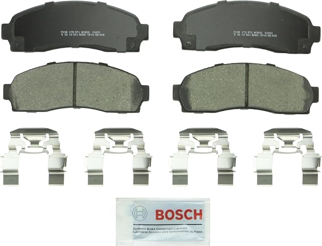 Bosch bc833 quietcast Premium almohadilla de freno Set | Compatible con Ford Explorer, Explorer Sport Trac, Ranger; Mazda B2300, B3000, B4000; Mercury Mountaineer + más