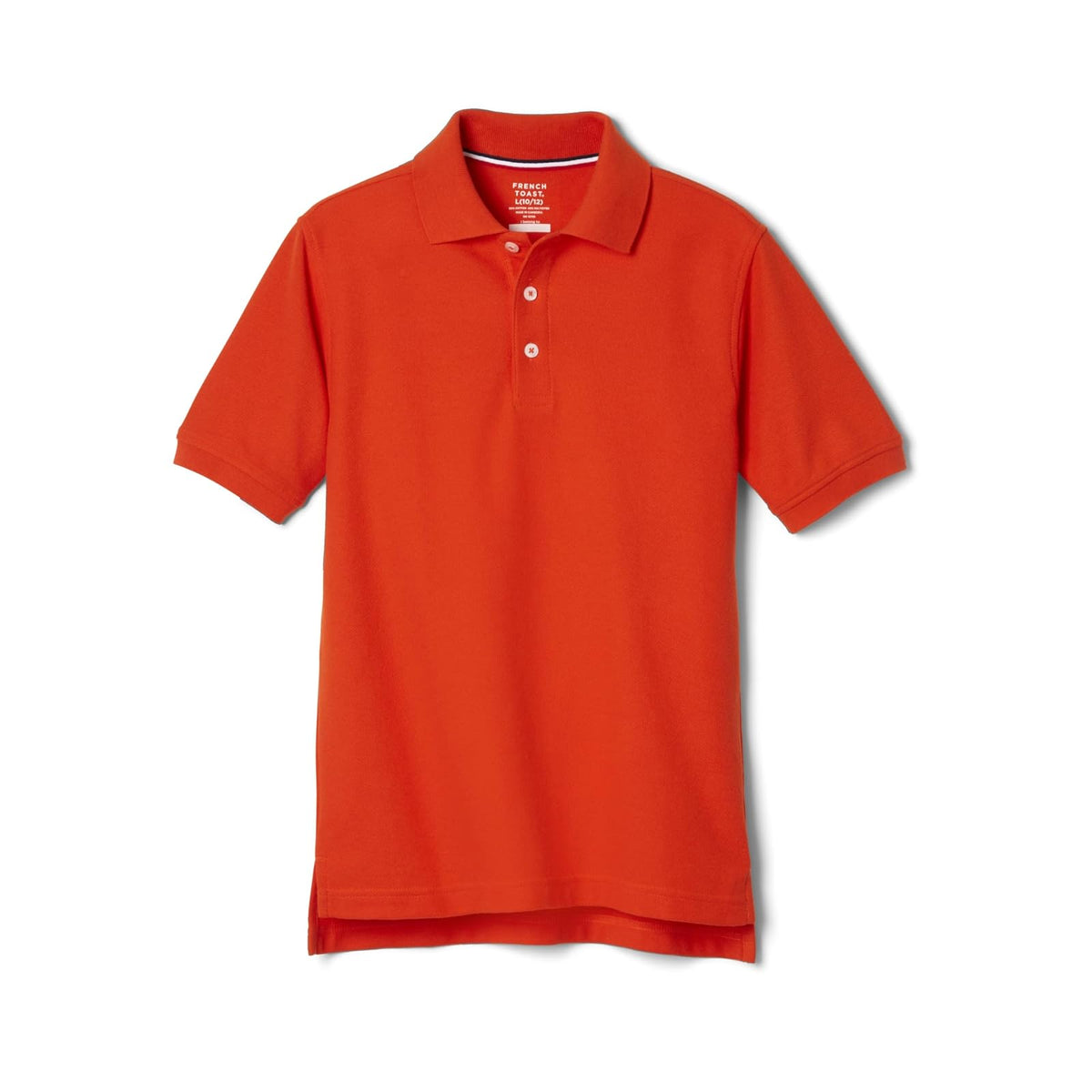 French Toast Playera Polo de Piqué de Manga Corta para Niño - 6 - Orange
