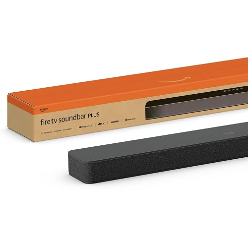 Barra de sonido Fire TV Plus (último modelo) con subwoofer incorporado, 3.1 canales, Dolby Atmos, diálogos nítidos