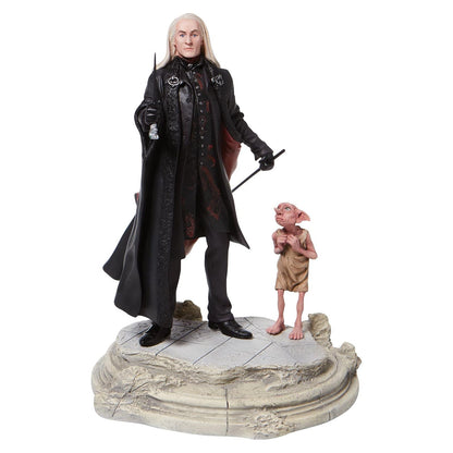 Enesco Harry Potter Lucious Malfoy con Dobby The Elf, Figura de 10.25 Pulgadas, Multicolor