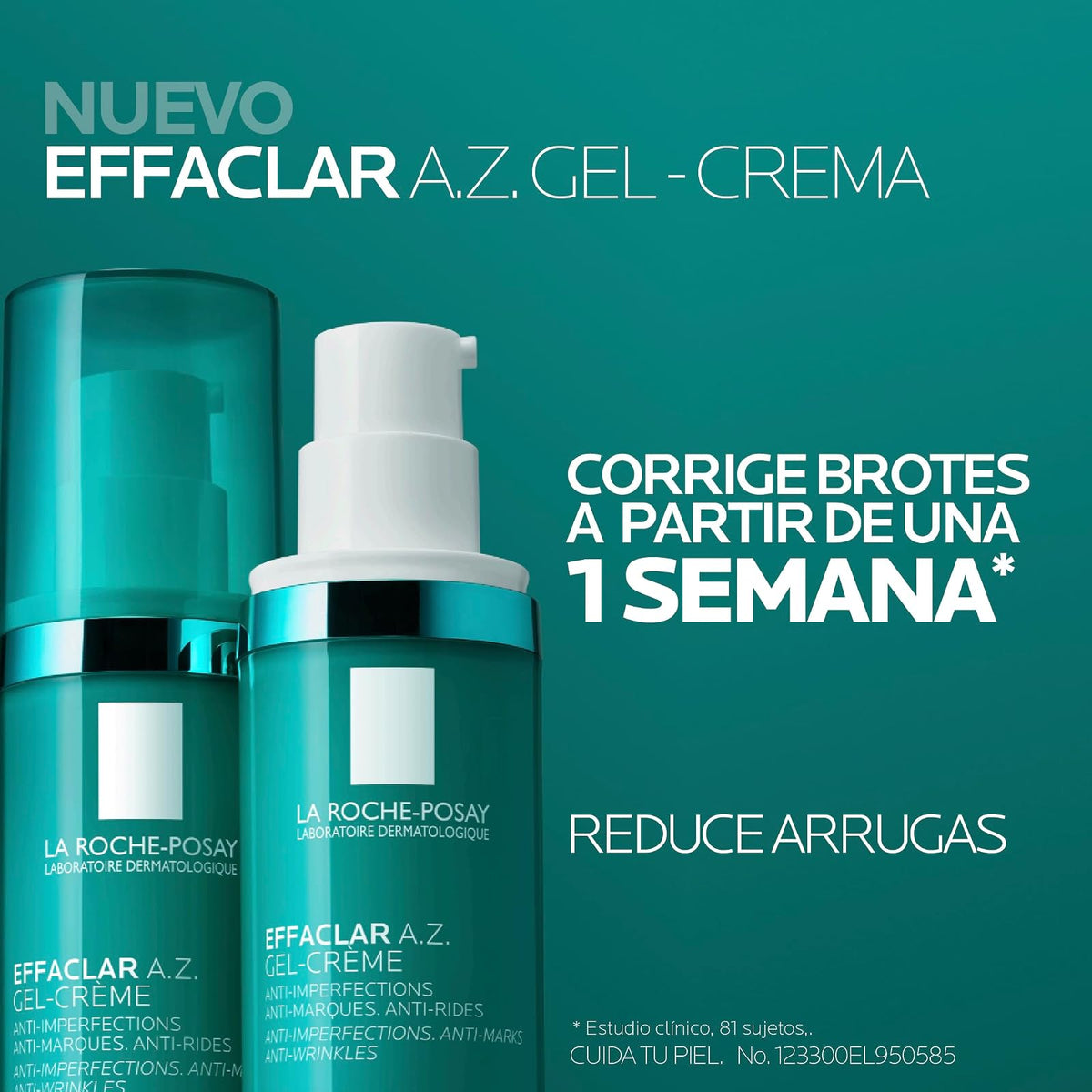 La Roche-Posay Effaclar AZ Gel-Crema Antiedad y Anti-Imperfecciones 40ml | Corrige Imperfecciones, Brotes, Manchas Post-acné y Signos de la Edad, con Ácido Salicílico y Hialurónico