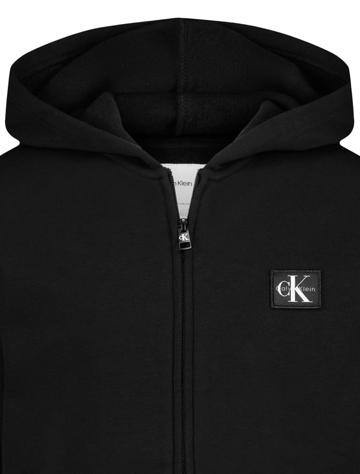 Calvin Klein Long Sleeve Full Zip Fleece Hoodie Sudadera con Capucha Niños