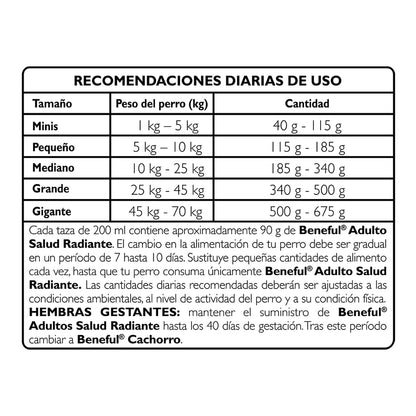 Purina Beneful Adulto Todos los tamaños Salud Radiante Sabor Salmón 10Kg