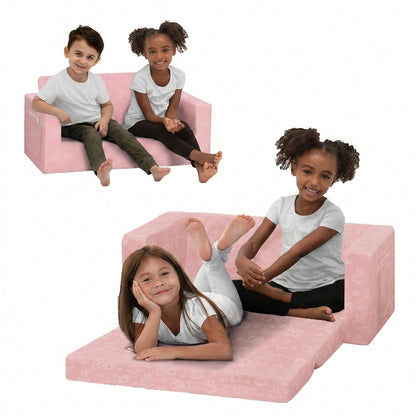 Delta Children Serta Sofá Convertible 2 en 1 para Niños - Rosado - modern