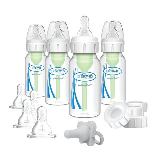 Dr. Brown's - Juego de biberones Options Slow Flow para bebés amamantados, 4 onzas