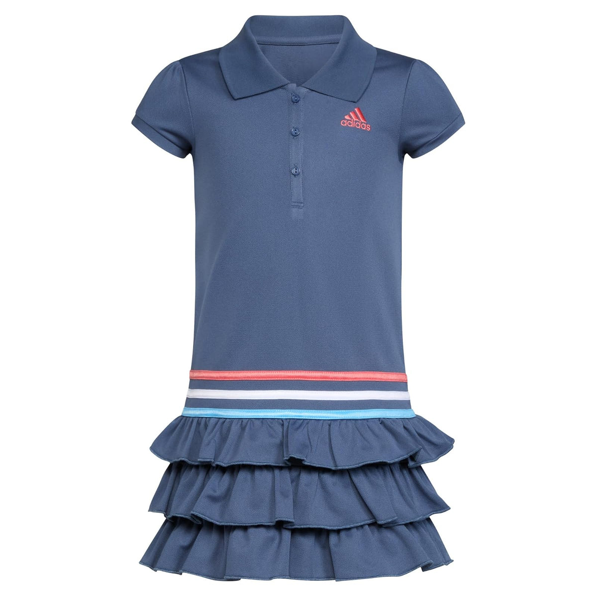 adidas Vestido Polo Deportivo de Manga Corta Vestido de Tenis para Niñas