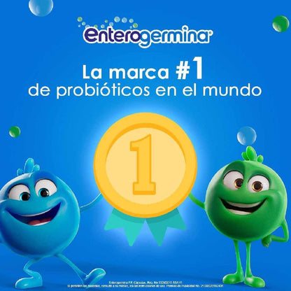 Enterogermina probióticos 2 billones, alivia malestares digestivos, 12 caps