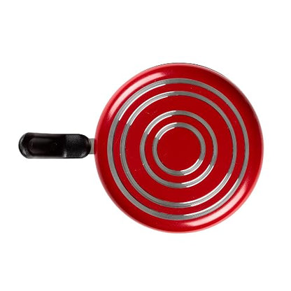 Ekco | Hervidor con Tapa Classic de Aluminio Antiadherente Rojo 14cm | Tapa de vidrio, Fácil limpieza, Libre de PFOA, Cocción uniforme, Asas remachadas, Tapa de vidrio, Baquelita aislante