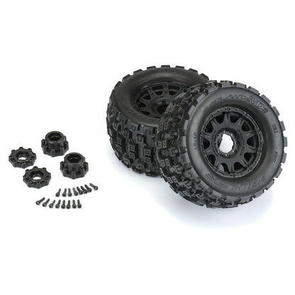 Pro-line Racing Badlands MX38 3.8 MTD Raid 8x32 17mm MT F/R PRO1012710 RC Neumático