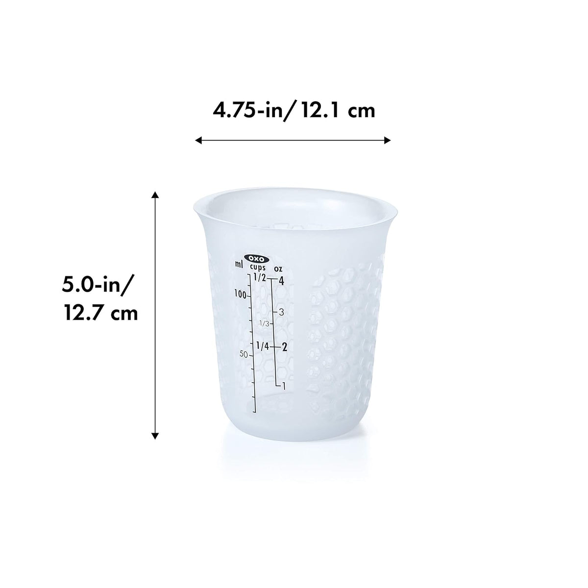 OXO 11161200 Mini Vaso Medidor Silicón Flexible, 150 ml