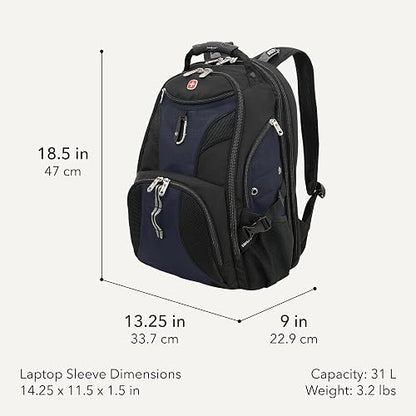 SwissGear 1900 Scansmart Tsa 17" Mochila para laptop Mochila para portátilUnisex adulto