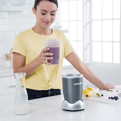 NutriBullet NBR-0601WM 600W Nutrient Extractor, 6pcs, Gray