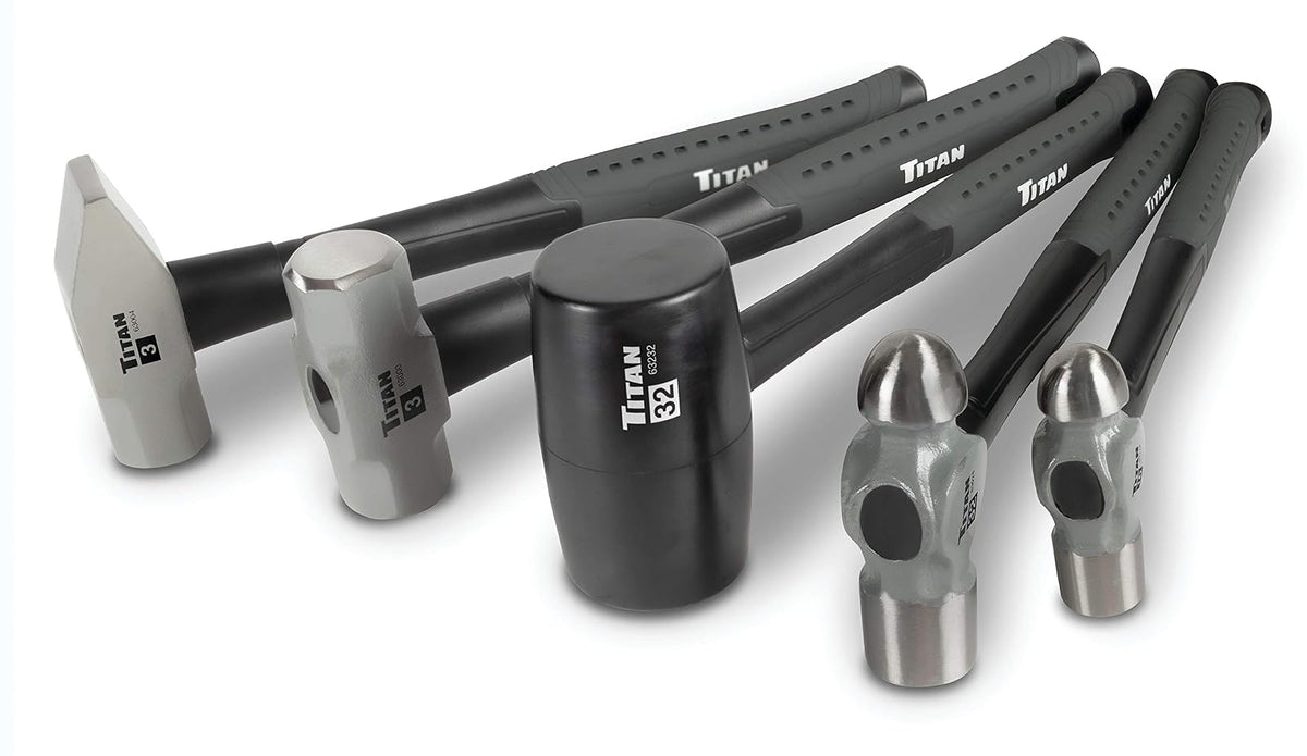 Titan Tools Juego de Martillos 63125, 5 Piezas