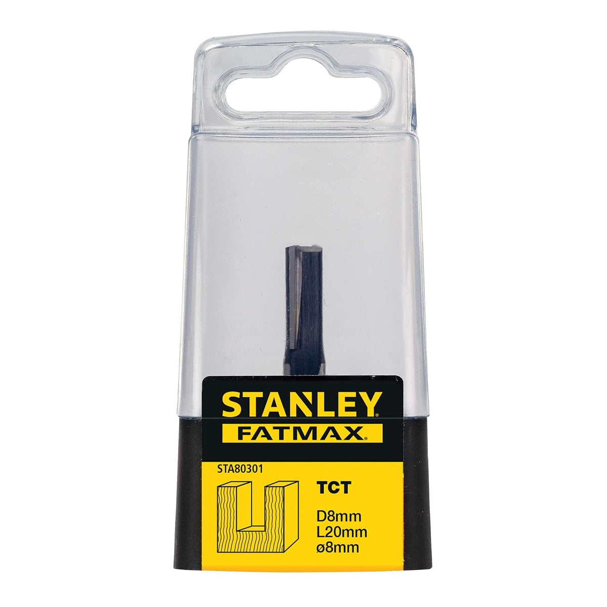 STANLEY Fresa para Router 1/4" Corte Recto, STA80301