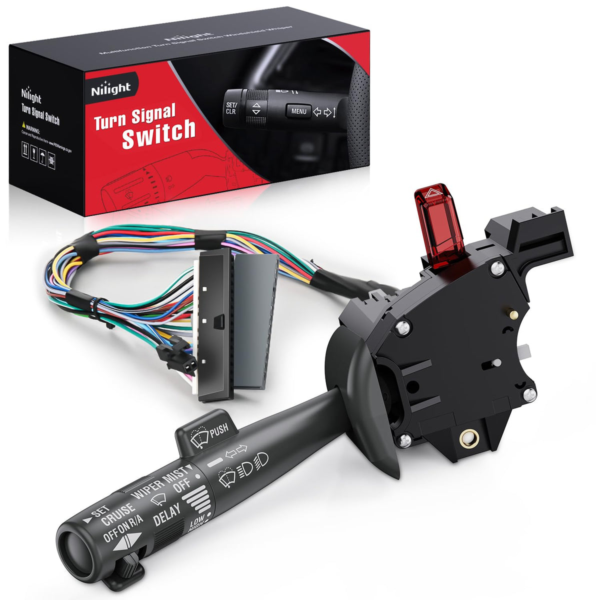 Nilight Interruptor Multifunción de Señales de Giro para Camionetas GM - Serie Chevy y GMC C&K 1995-1999