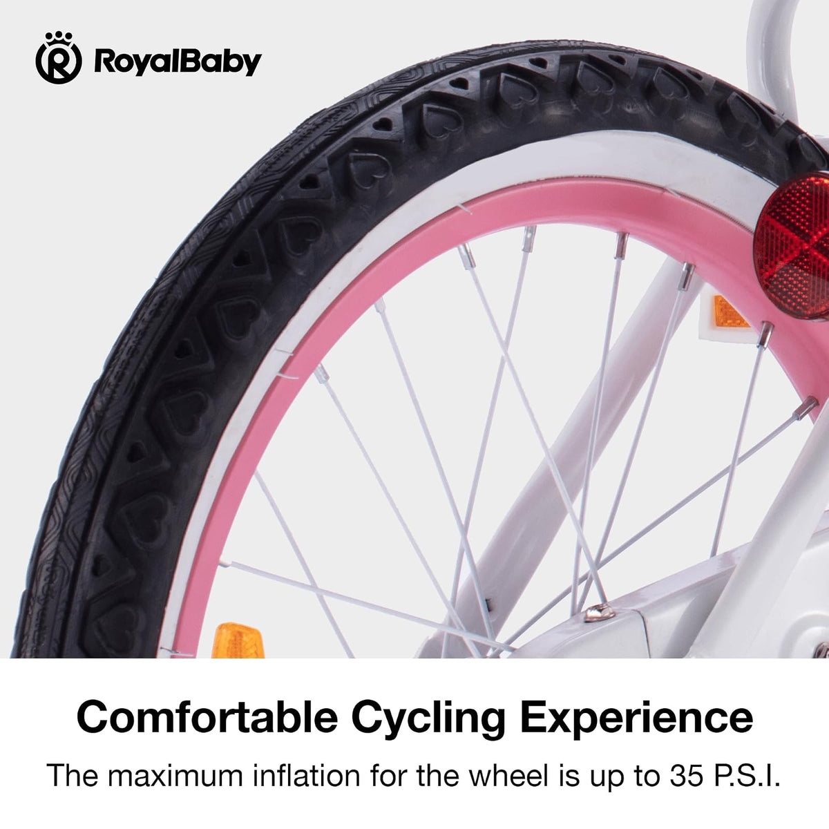 RoyalBaby - Neumático de Salida para Bicicleta, 12 Pulgadas, Ancho 2.15 Pulgadas, Negro