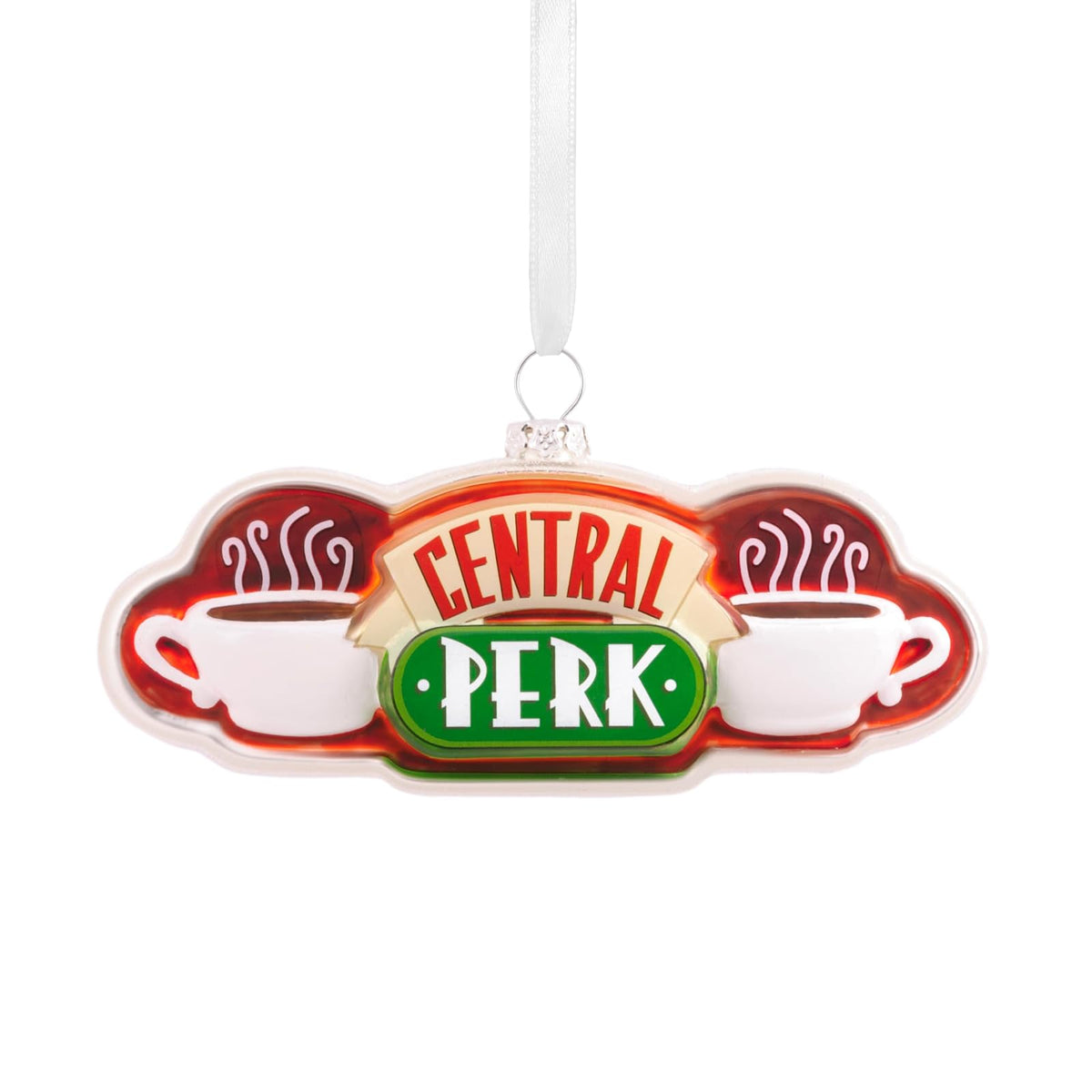 Hallmark Friends Central Perk - Letrero de Navidad, Vidrio soplado