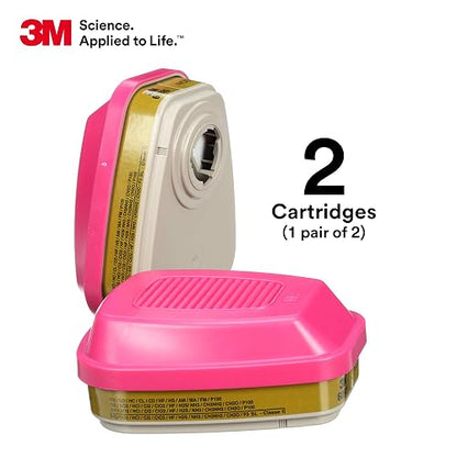 3M - Cartucho/filtro Multi Gas/Vapor 60926, protección respiratoria P100 (paquete de 2)