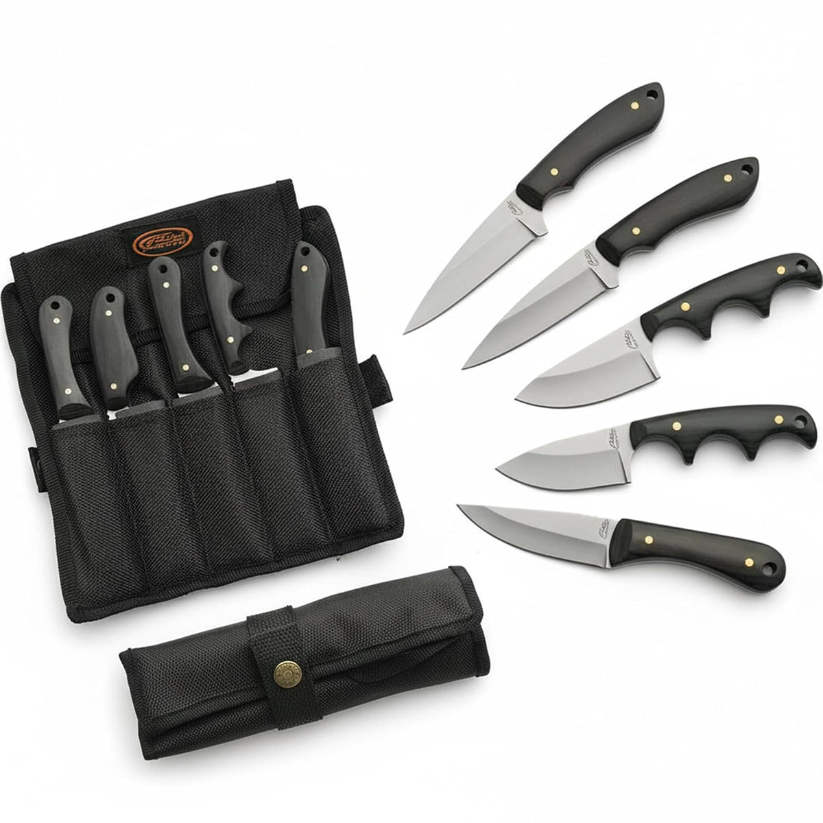 SZCO Supplies - Juego de cuchillos para pelar, 5 piezas, color negro