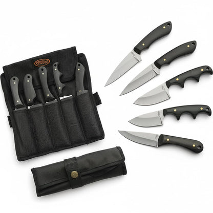 SZCO Supplies - Juego de cuchillos para pelar, 5 piezas, color negro
