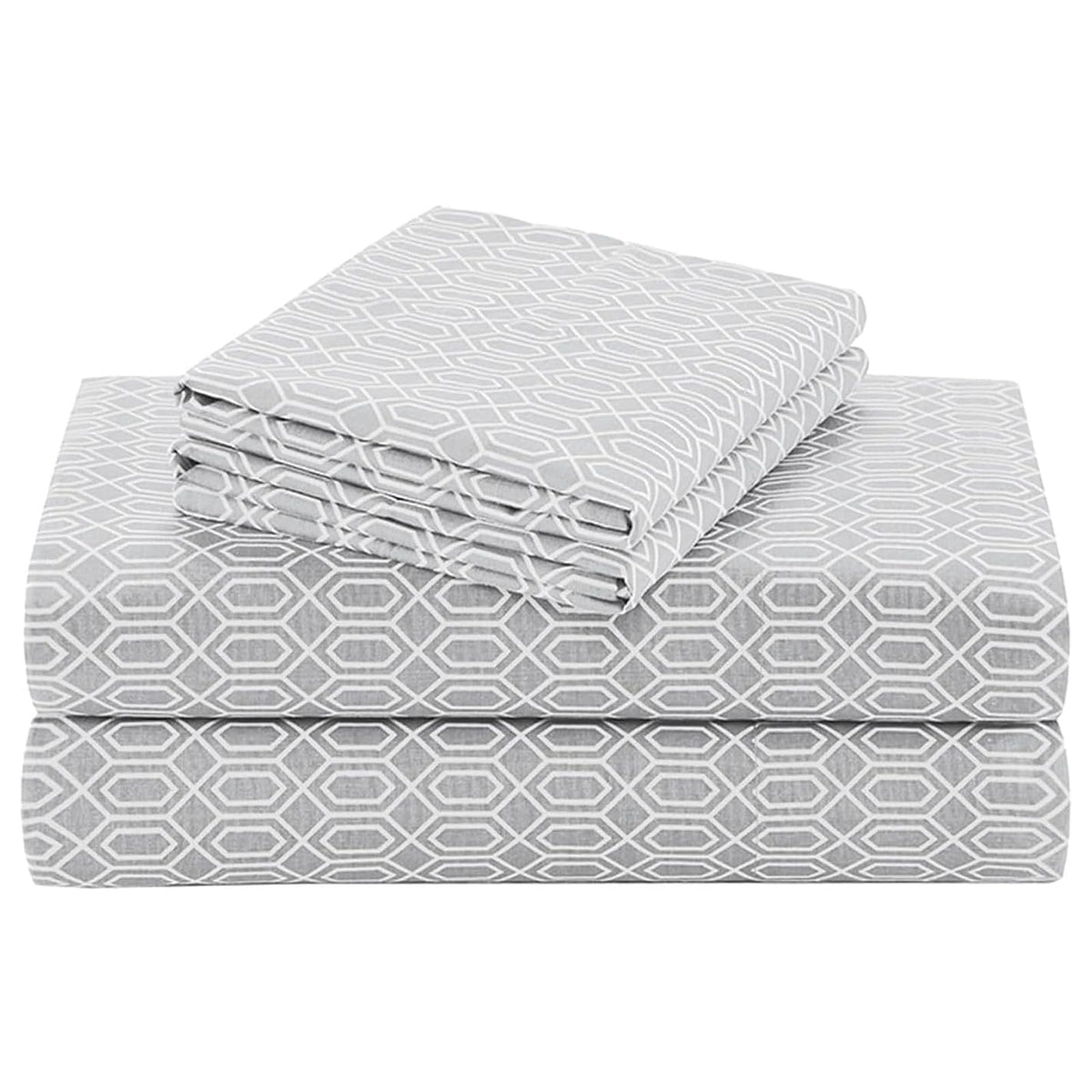Comfort Spaces - Juego de sábanas 100% algodón Transpirable, Ligero, Suave con Bolsillo elástico de 12 Pulgadas, se Adapta a colchones de hasta 14 Pulgadas, Ropa de Cama acogedora para Todas Las