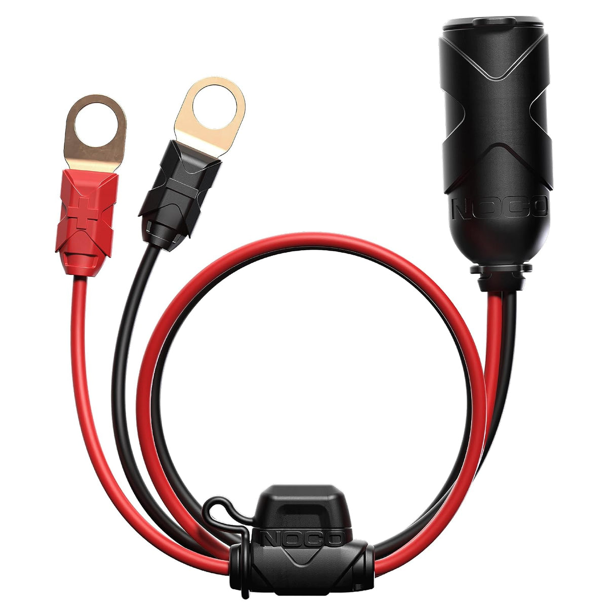 NOCO GC019 Extensión de Adaptador 12V, 30.48 cm - Terminales de ojal