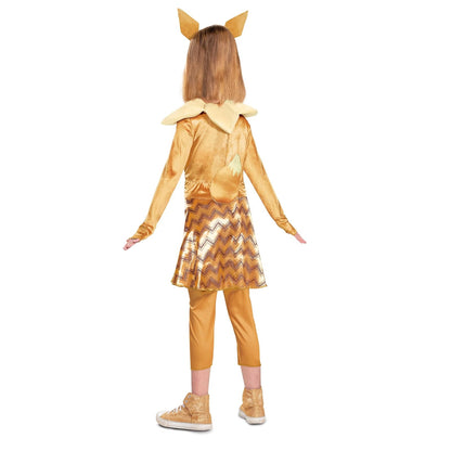Disfraz de Pokemon Eevee para niños, Traje de Personajes de Lujo para niñas, Talla L (10-12)